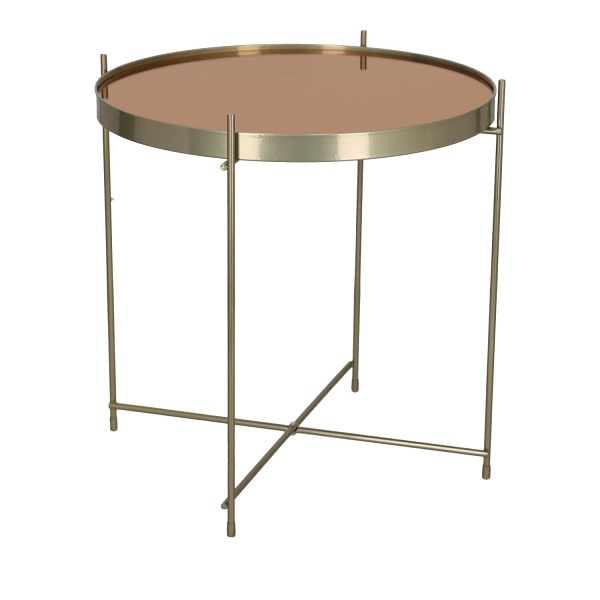 Stolik kawowy Venezia złoty - House Nordic ApS