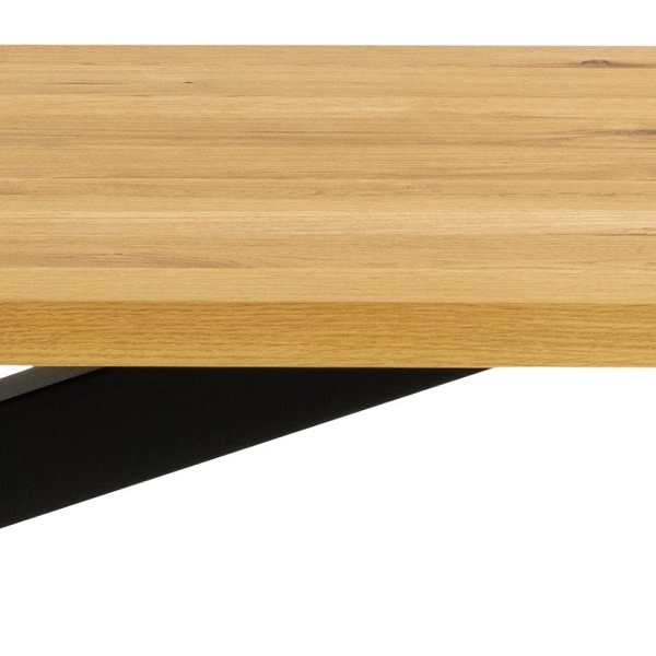 Stół Heaven 220x90cm naturalny/czarny - ACTONA