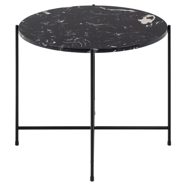 Stolik kawowy Avila niski czarny marmur - ACTONA