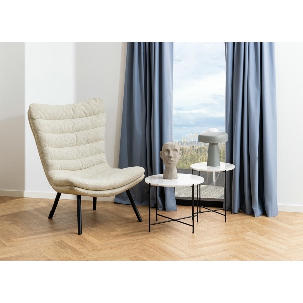 Stolik kawowy Avila wysoki biały marmur - ACTONA