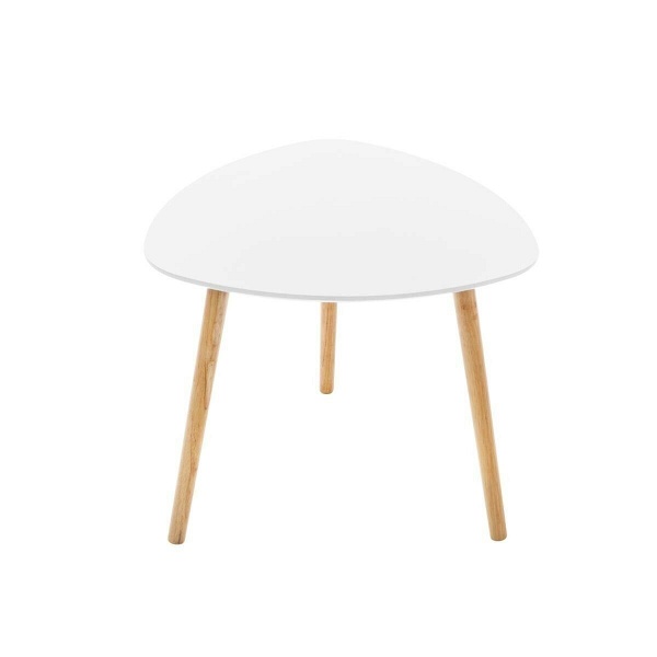 Zestaw 3 stolików Mileo S białych - Nordivo