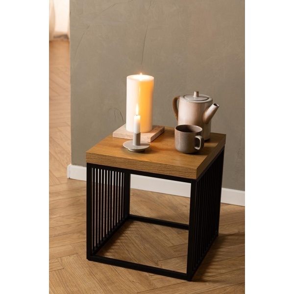 Stolik kawowy Strington 40x40cm dab - ACTONA