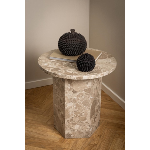 Stolik Naxos marmur brązowy - ACTONA