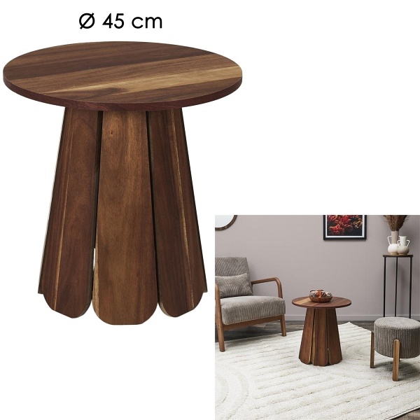 Stolik boczny Will 45cm orzech - Intesi