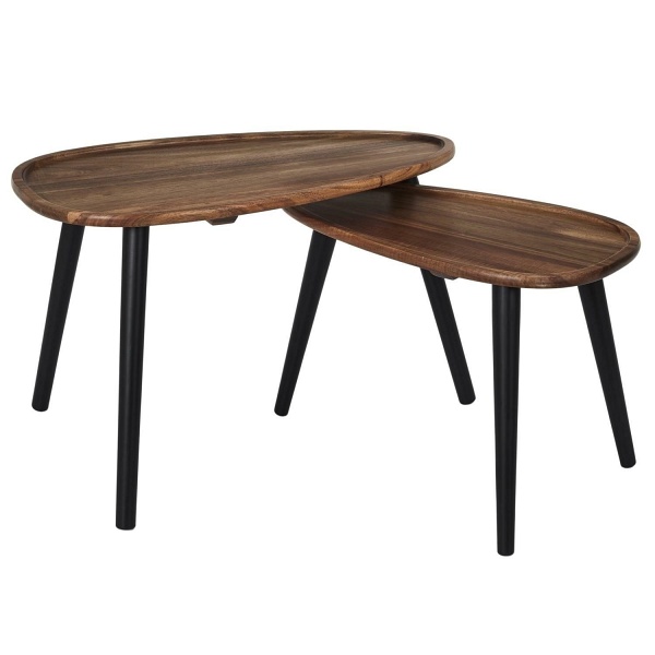 Zestaw 2 stolików Noby akacja - Intesi
