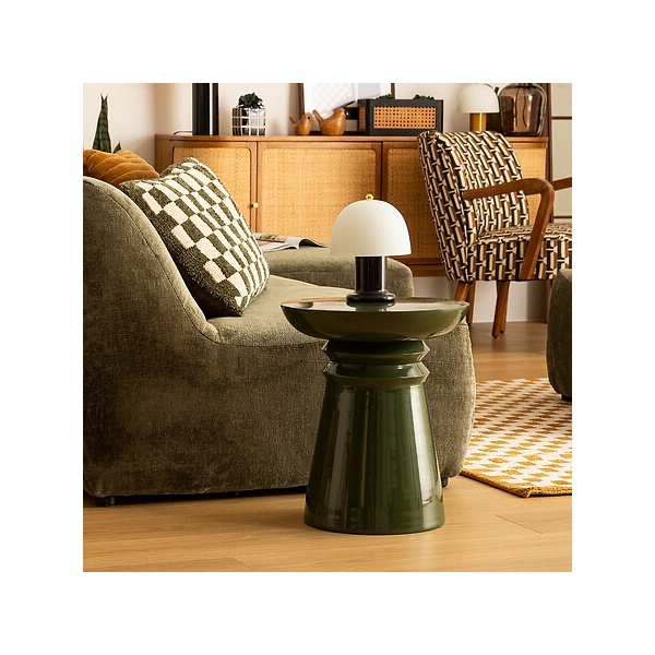 Stolik Jaya zielony metalowy - Nordivo