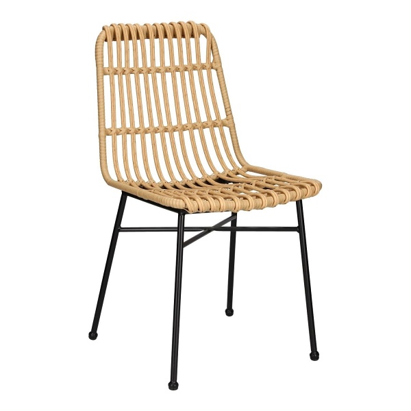 Krzesło Surabaya naturalne/czarne nogi - Intesi