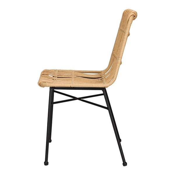 Krzesło Surabaya naturalne/czarne nogi - Intesi