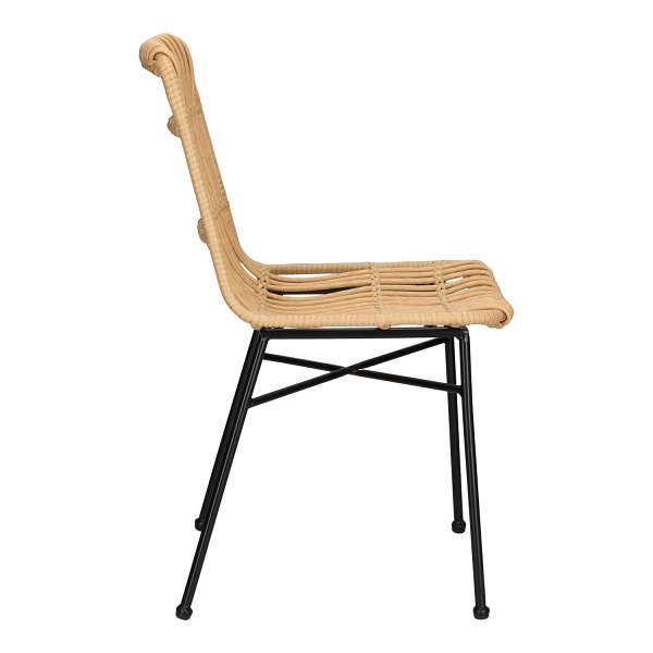 Krzesło Surabaya naturalne/czarne nogi - Intesi