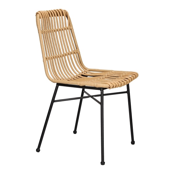 Krzesło Surabaya naturalne/czarne nogi - Intesi