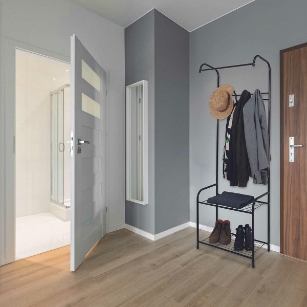 Stojak/ wieszak do przedpokoju czarny - Intesi