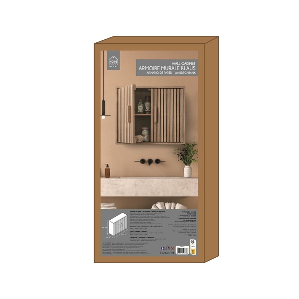 Szafka wisząca Klaus naturalna - Intesi