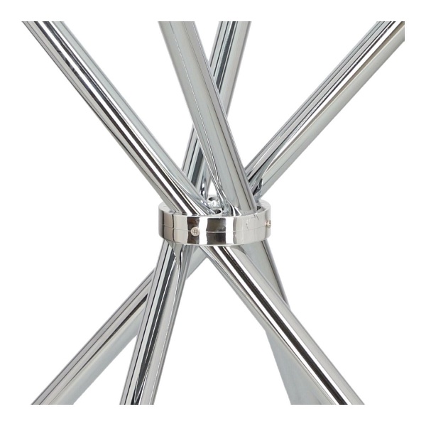 Stół Ufo 80cm transparentny/ chrom - Intesi