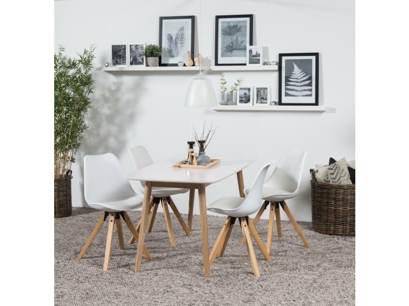 Stół Nagano M biały blat - ACTONA