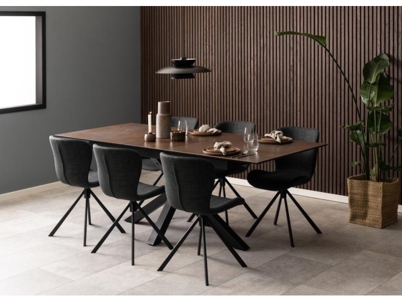 Krzesło obrotowe Batilda-A1 szary ciemny - ACTONA