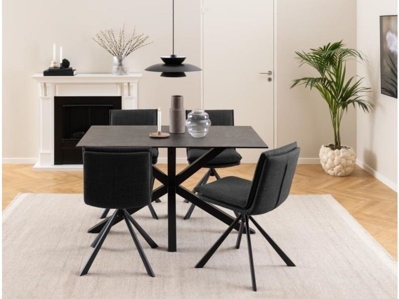 Krzesło Flynn szary ciemny - ACTONA