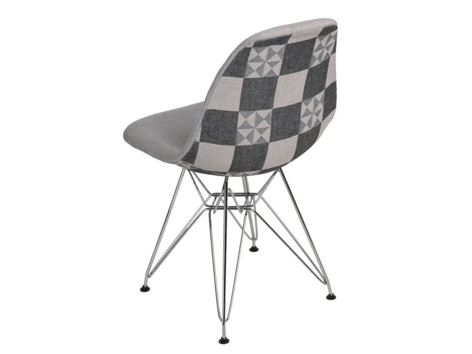 Krzesło P016 DSR Pattern szare/patchwork - d2design