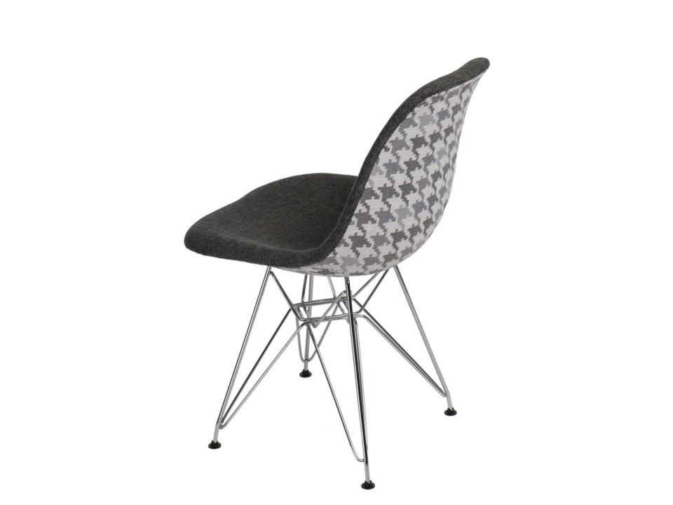 Krzesło P016 DSR Pattern szare/pepitka - d2design