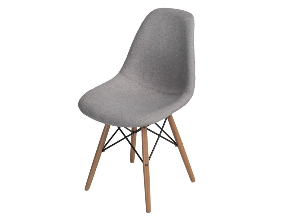 Krzesło P016W Pattern szare/patchwork - d2design