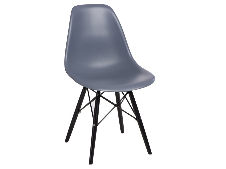 Krzesło P016W PP dark grey/black - d2design