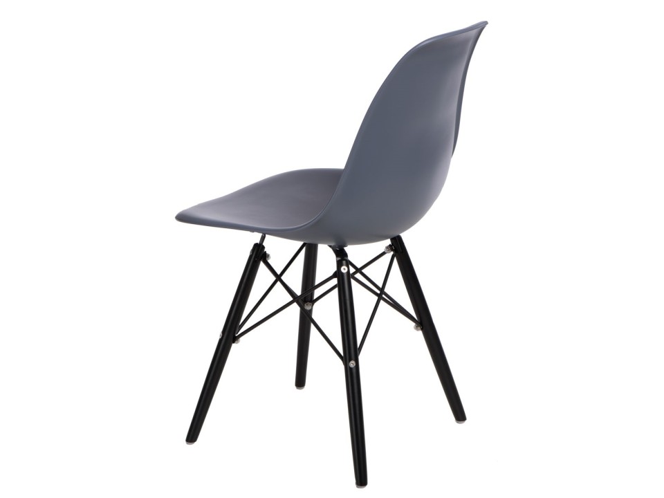 Krzesło P016W PP dark grey/black - d2design