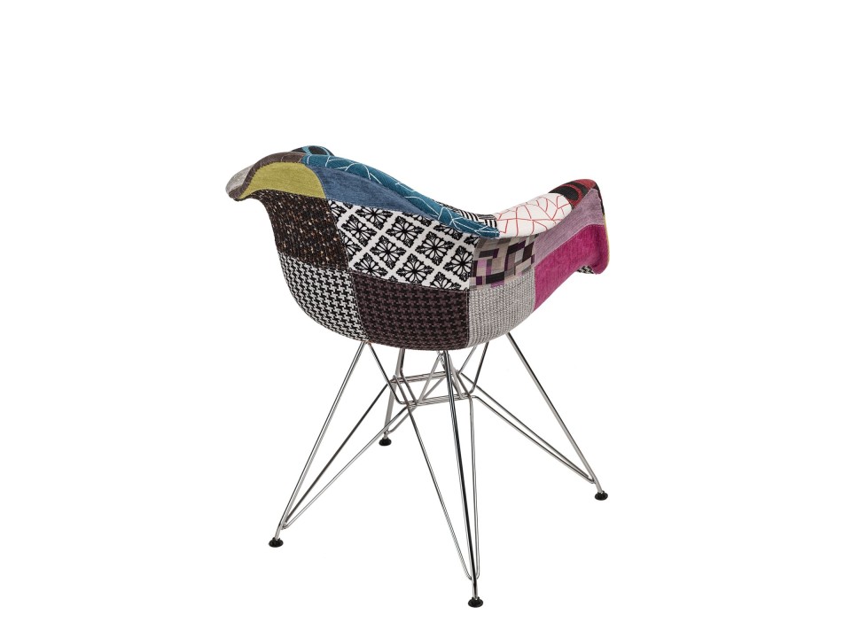 Krzesło P018 DAR patchwork kolorowy - d2design