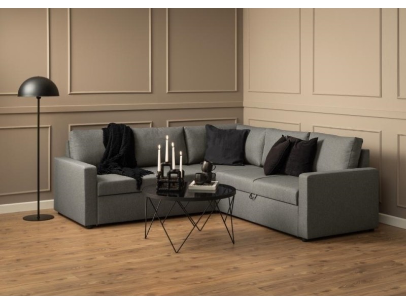 Stolik kawowy Halstow czarny - ACTONA