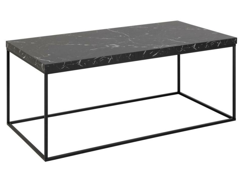 Stolik Barossa 110x55cm czarny marmur - ACTONA