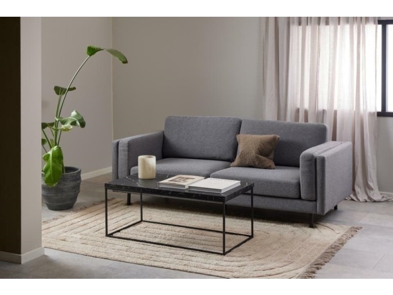 Stolik Barossa 110x55cm czarny marmur - ACTONA