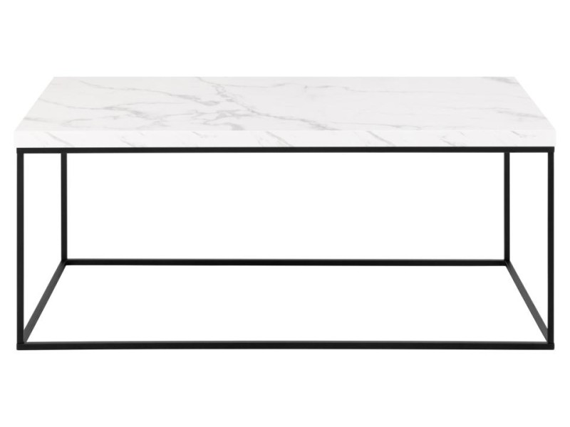Stolik Barossa 110x55cm biały marmur - ACTONA