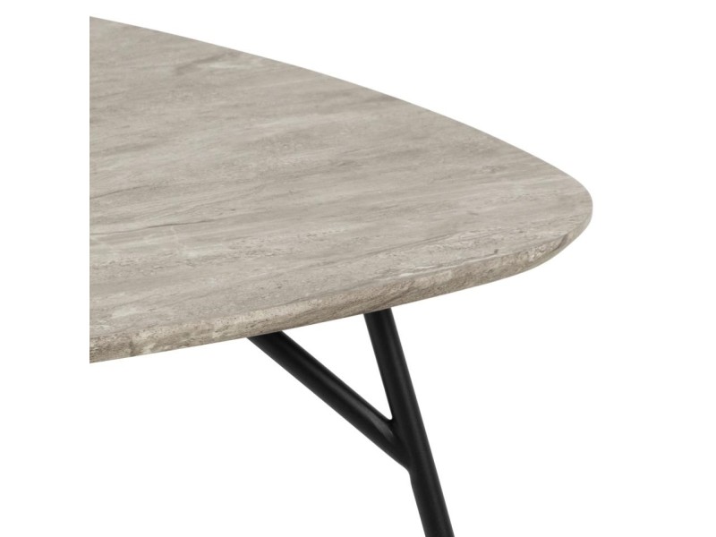 Stolik kawowy Caracas 90x90cm szary marmur - ACTONA