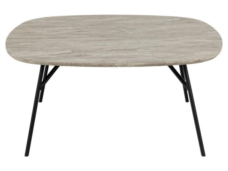 Stolik kawowy Caracas 90x90cm szary marmur - ACTONA