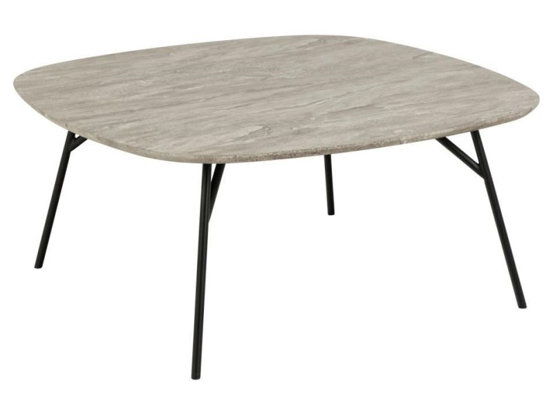 Stolik kawowy Caracas 90x90cm szary marmur - ACTONA