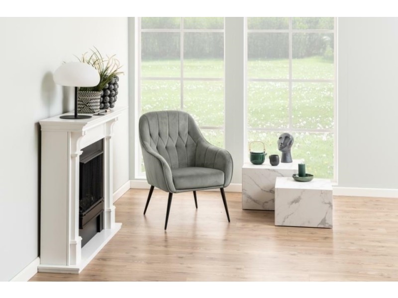 Zestaw 2 stolików kawowych Dice marmur biały - ACTONA