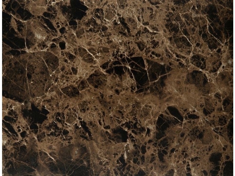 Zestaw 2 stolików Dice okrągłe marmur brązowy - ACTONA