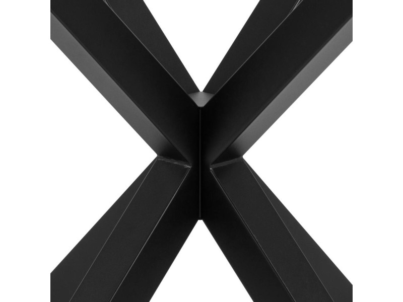 Stół Heaven 119 cm okragły czarny/ transparentny - ACTONA