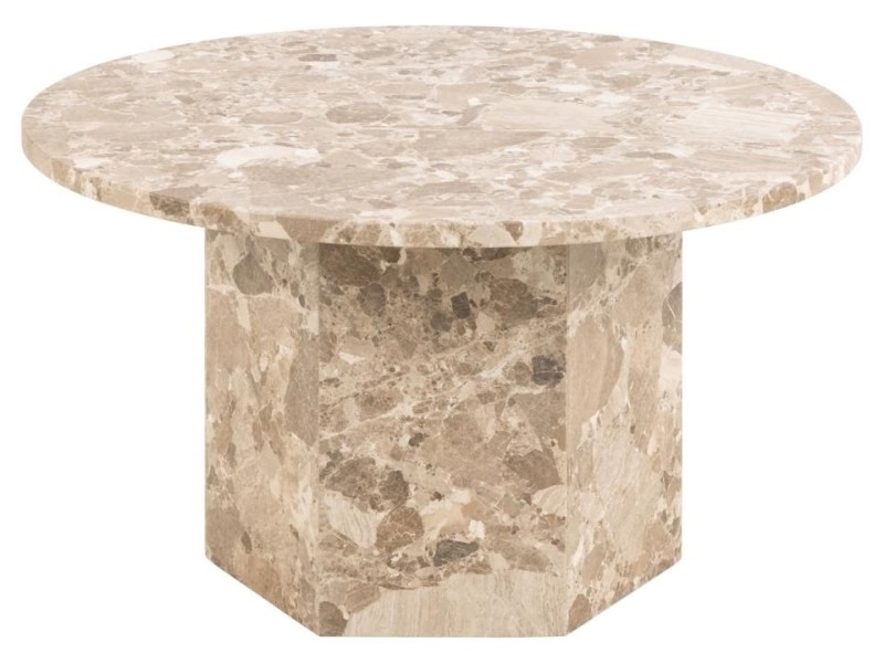 Stolik kawowy Naxos marmur brązowy - ACTONA