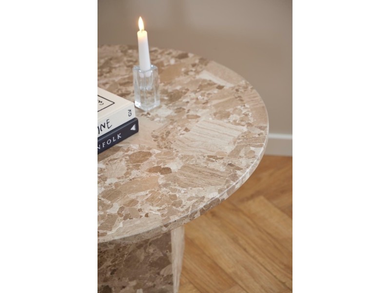 Stolik kawowy Naxos marmur brązowy - ACTONA