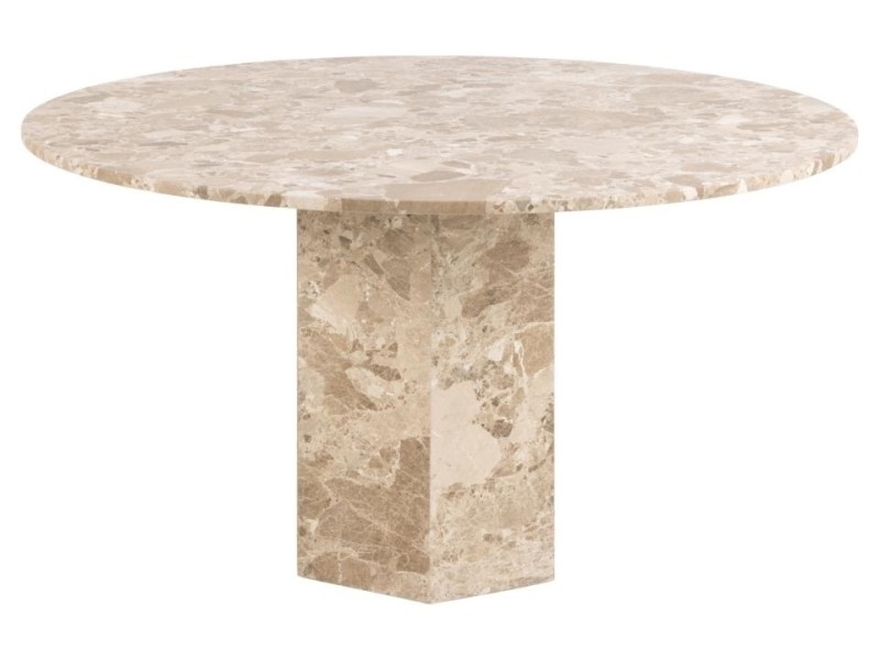 Stół Naxos 100cm marmur brązowy - ACTONA