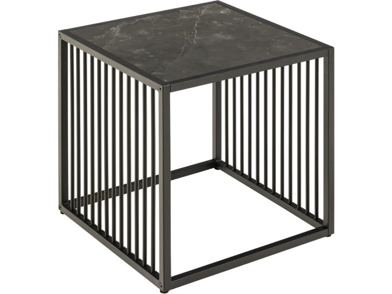 Stolik kawowy Strington 40x40cm marmur czarny - ACTONA