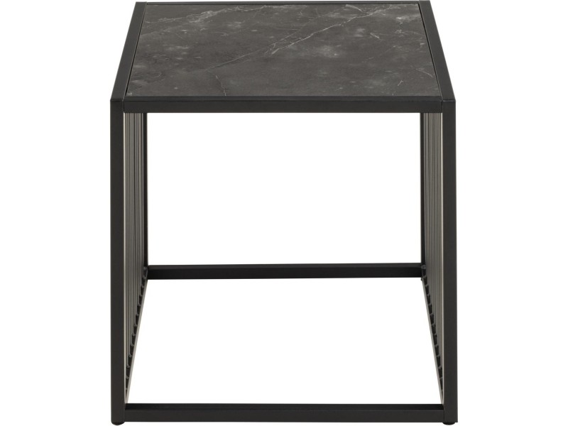 Stolik kawowy Strington 40x40cm marmur czarny - ACTONA