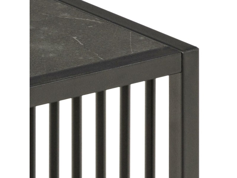 Stolik kawowy Strington 40x40cm marmur czarny - ACTONA