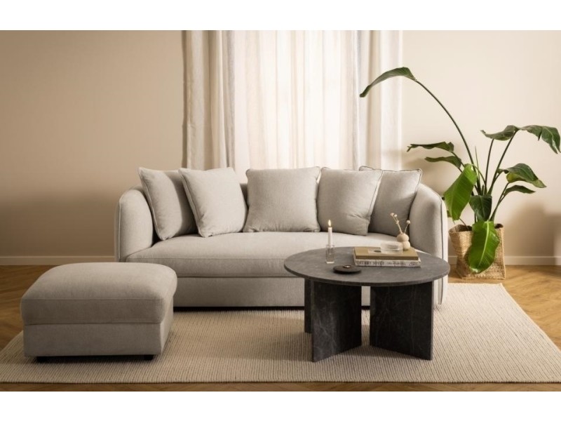 Stolik kawowy Vega okrągły brązowy - ACTONA