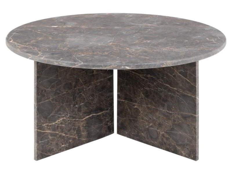 Stolik kawowy Vega okrągły brązowy - ACTONA