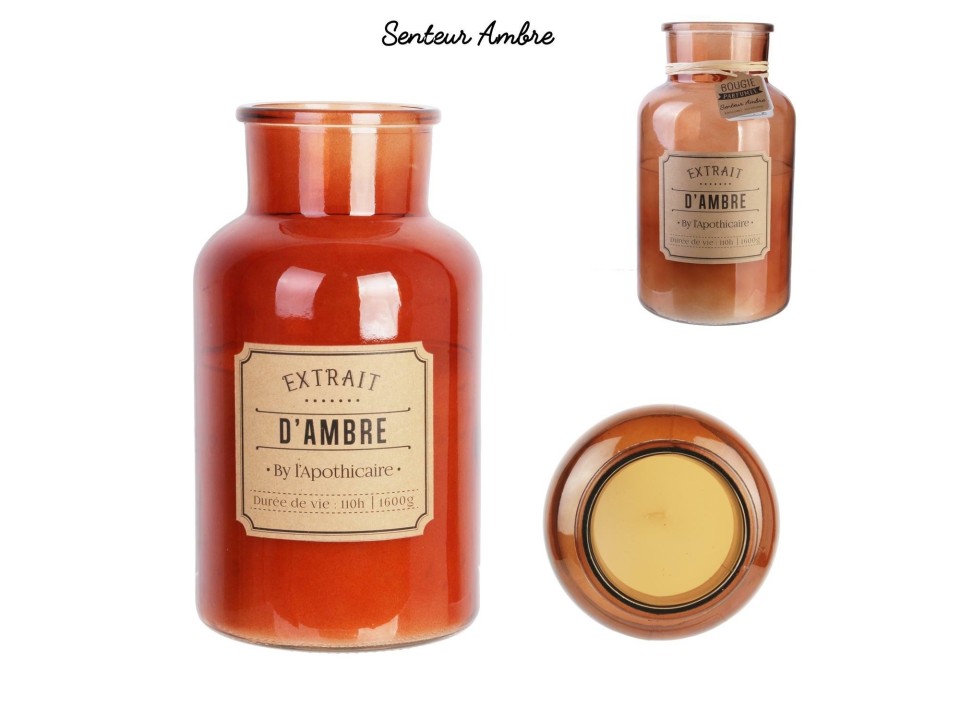 Świeca zapachowa XL w butelce D Ambre - Intesi