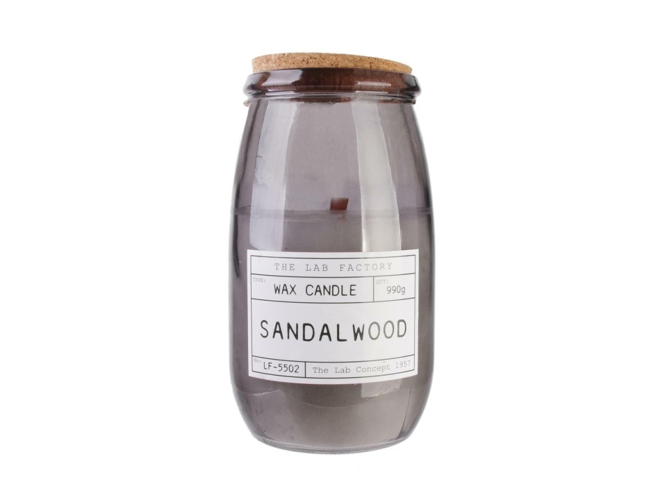 Świeca zapachowa słój Sandalwood - Intesi