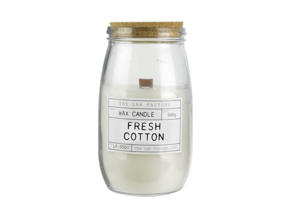 Świeca zapachowa słój Fresh cotton - Intesi