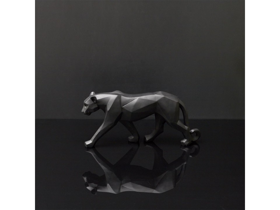 Figurka Pantera Origami czarna 40cm - Intesi