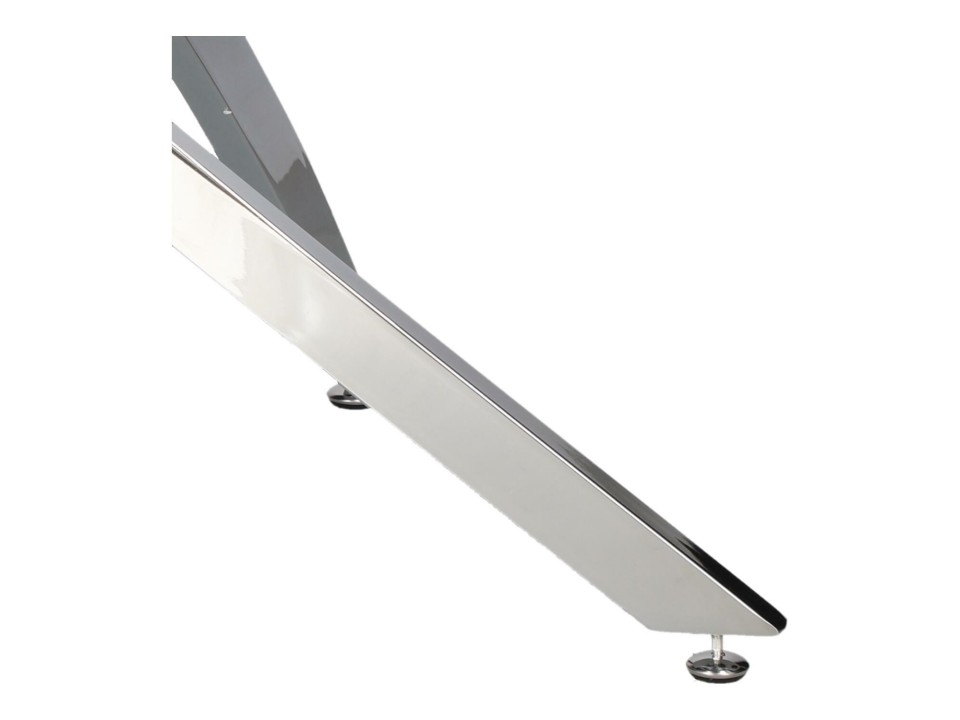 Stolik kawowy Amber 90cm transparentny/ chrom - Intesi