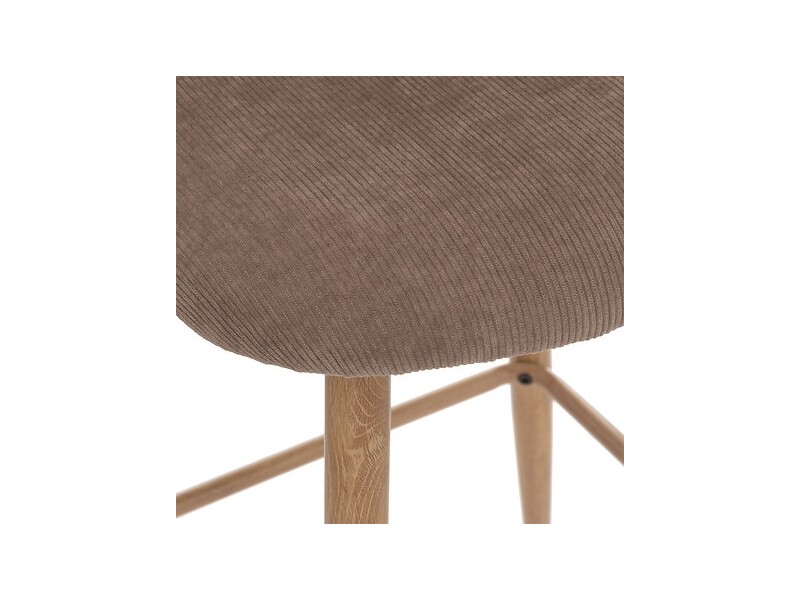 Krzesło barowe Celeste ciemny beż - Nordivo